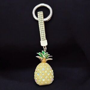 Pineapple Rhinestone Keychain new adorable